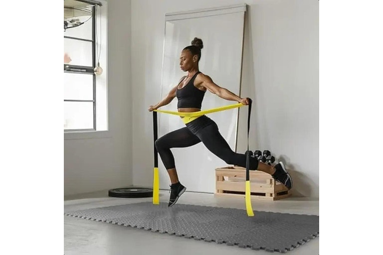 Interlocking Foam Floor Tiles 16 Piece Set Thickened 10mm Soft Fitness Training Mat - Gray