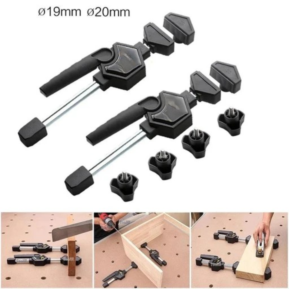 Woodworking Desktop Clip Adjustable Frame – 20mm Woodworking Fast Fixed Clamp Fixture for Benches