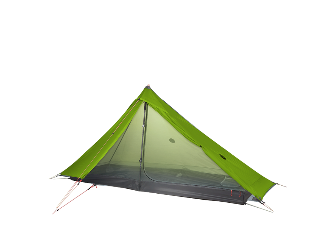 Ultralight 1 Person 4 Season Trekking Tent 270x110x125cm Silnylon - Green
