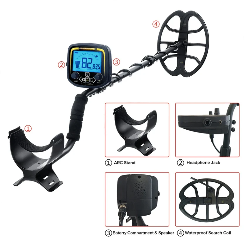11inch Coil Metal Detector Professional Underground Waterproof Gold Detector Pinpointer High Sensitive
