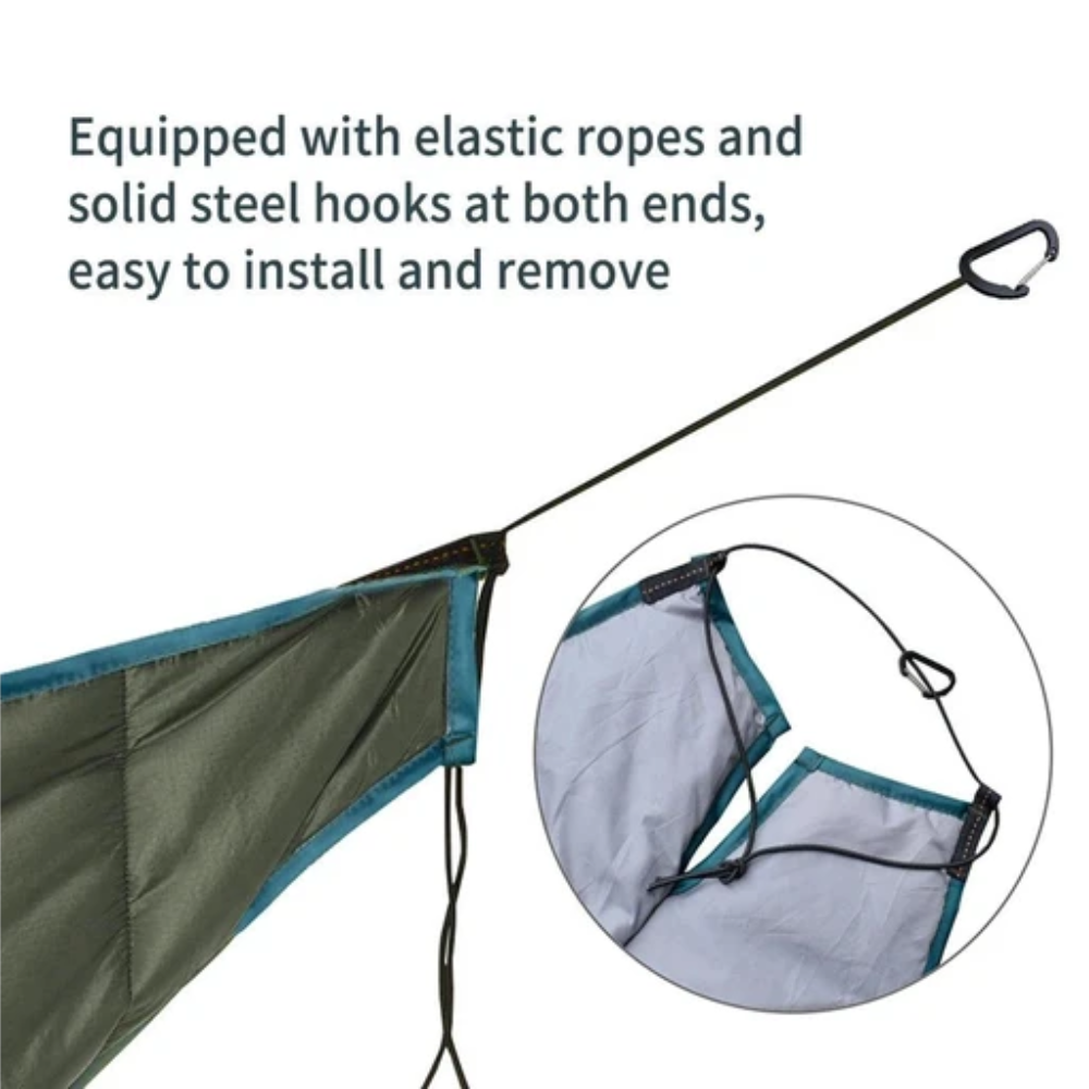 Portable Hammock Underquilt Winter Cold Weather Warm Under Quilt for Camping Hiking - Army Green