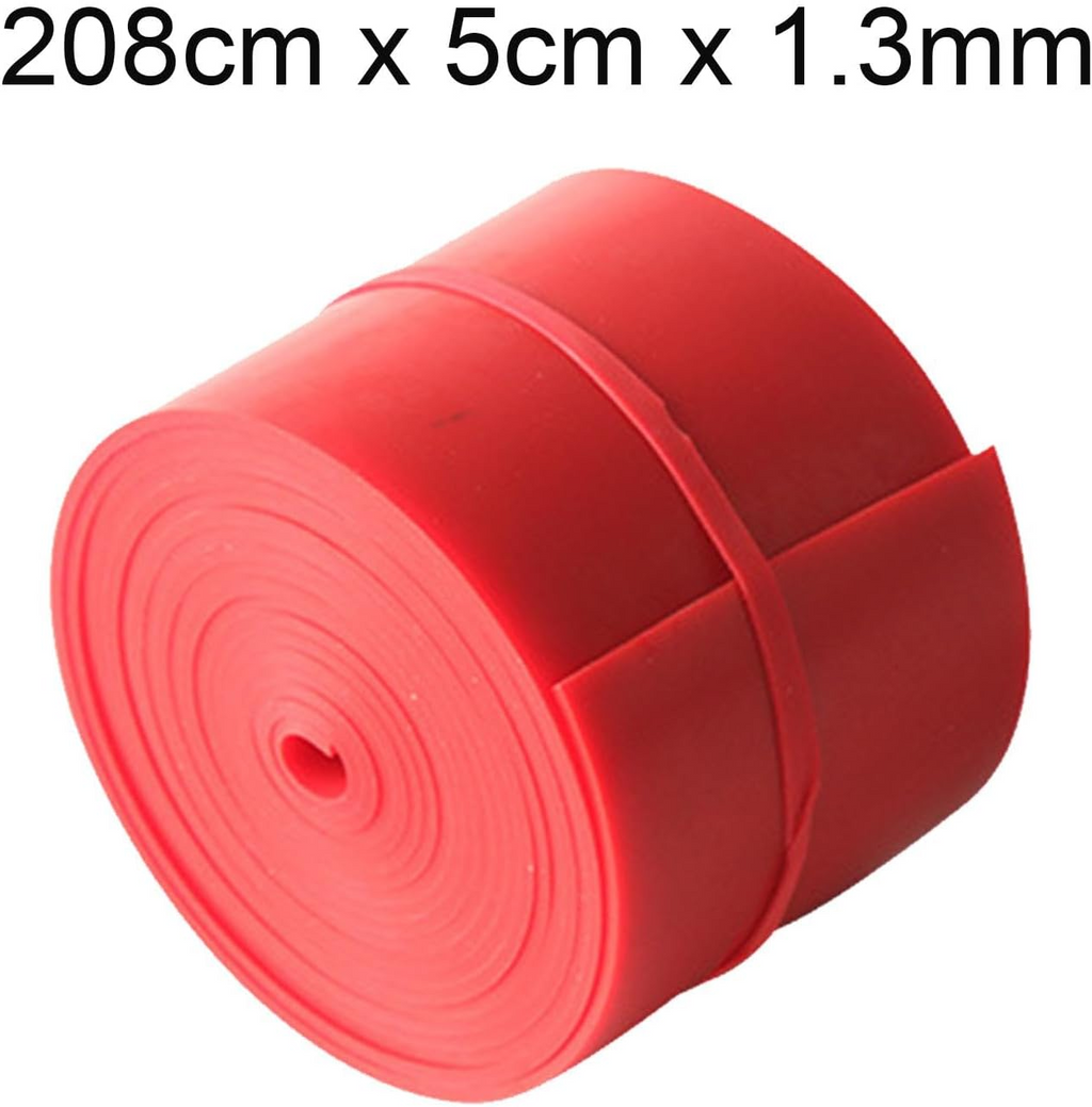 Muscle Compression Floss Band Elastic Resistance Training Band 208x5x0.13cm Joint Stability Fitness Tool - Red