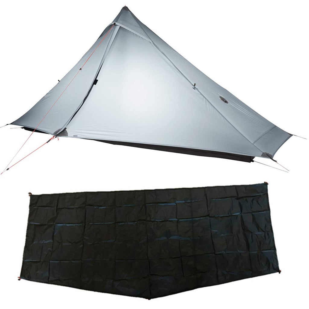 One Person Tent Ultralight 819 g Four Season Waterproof Trekking Tent - Grey