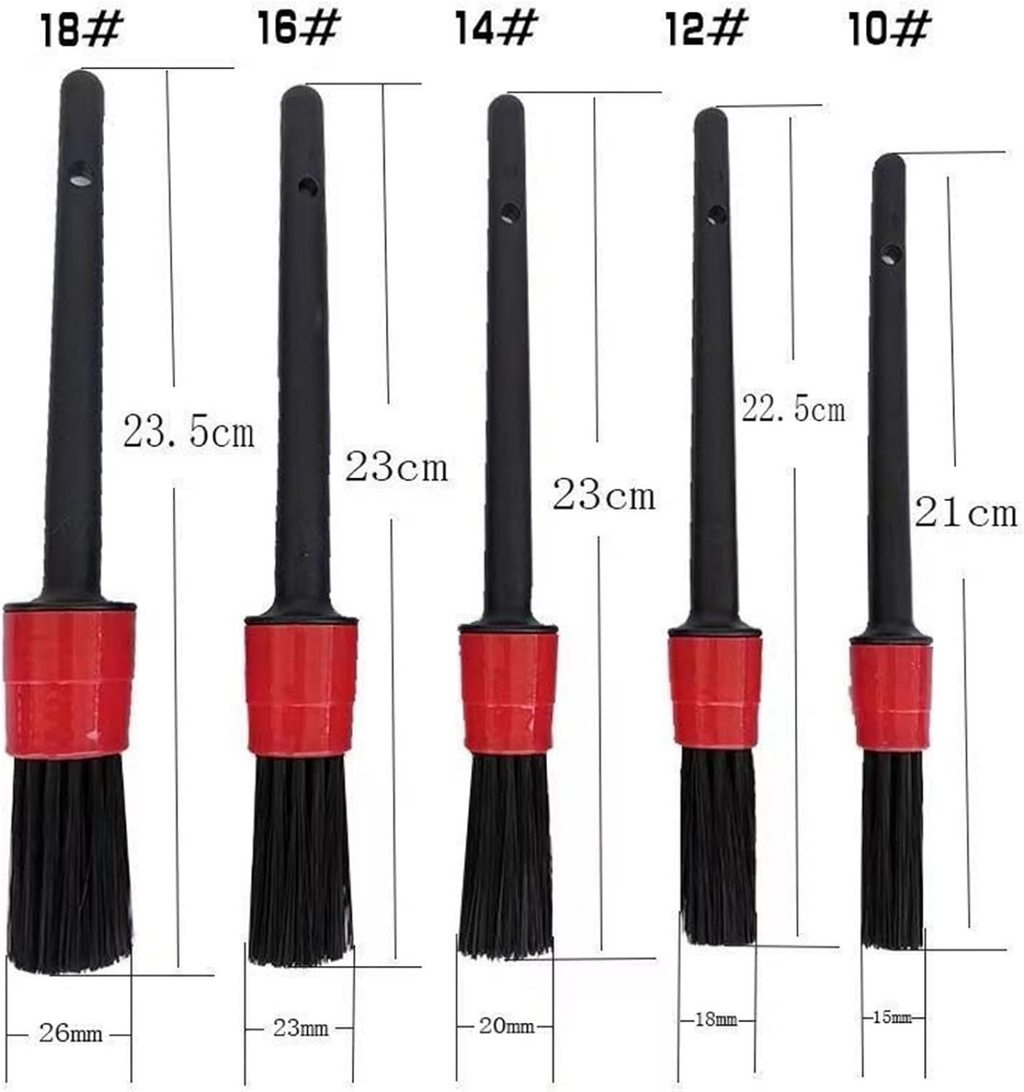 Car Detailing Kit with Drill Brushes Cleaning Tools Set with Carry Bag - 18 Pcs