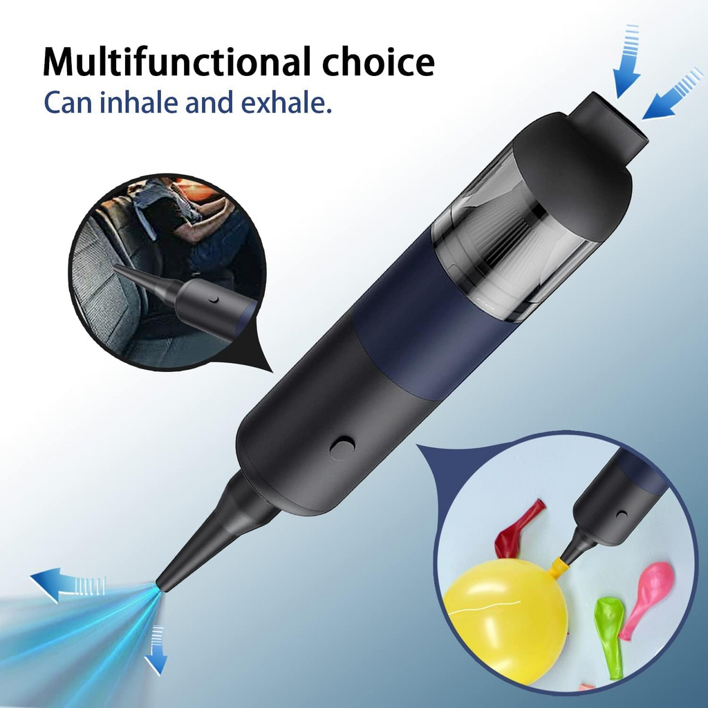 Handheld Vacuum Cleaner Cordless 20000Pa Mini Dust Cleaner 3 in 1 120W Black