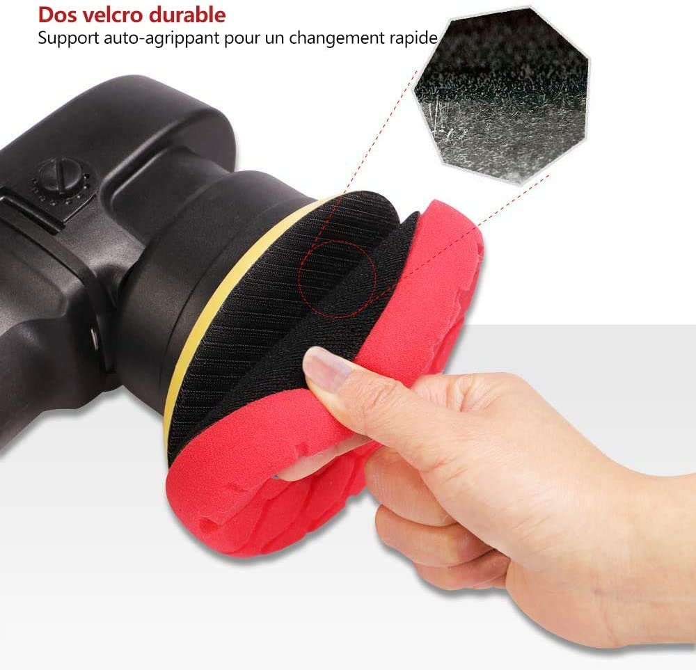 Polishing Pad Set 6 Inch Sponge Buffing Pads for Car Waxing - Mixed 5 Pcs