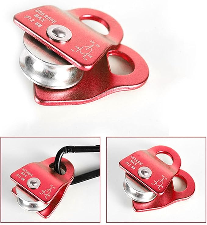 Cable Rope Attachment Single Grip Pull Down Handle Biceps Triceps Training - Red