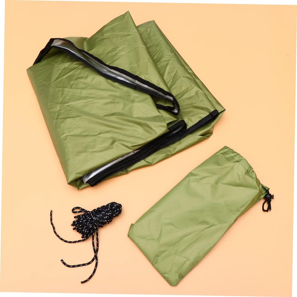 Sun Shade Sail 3x3x3m Triangle Waterproof Canopy for Outdoor Camping - Green