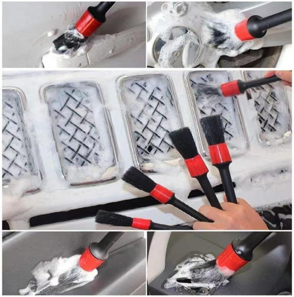 Car Detailing Kit with Drill Brushes Cleaning Tools Set with Carry Bag - 18 Pcs