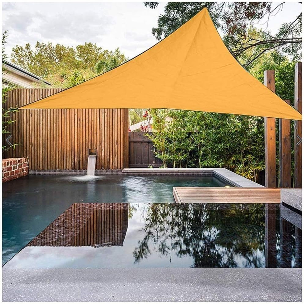 Sun Shade Sail 3x3x3m Triangle Waterproof Canopy for Outdoor Camping - Orange