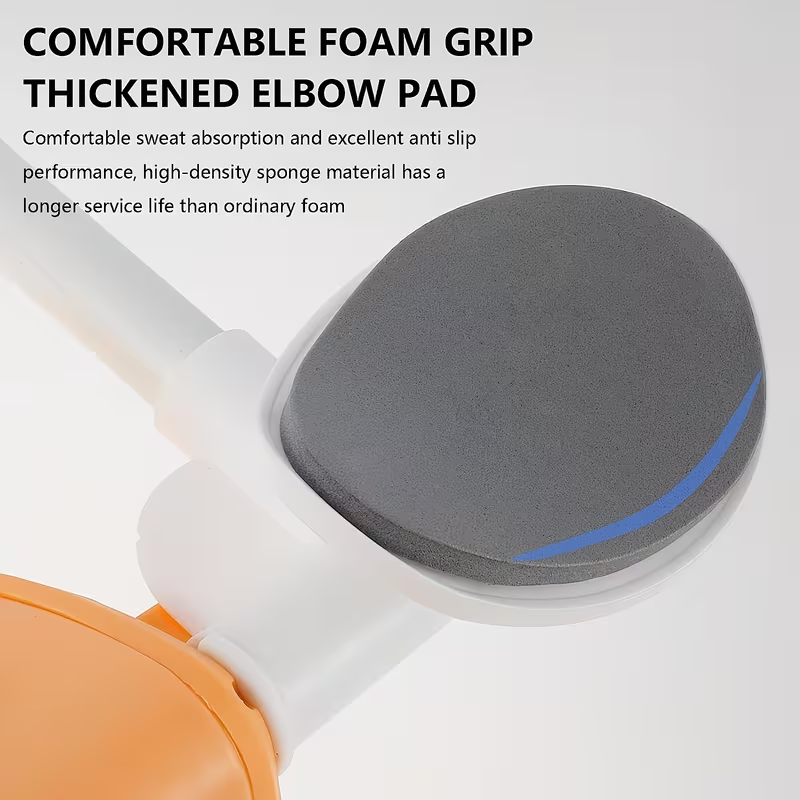 Abdominal Roller Wheel Automatic Rebound Double Wheel Core Trainer with Counter Display - Orange