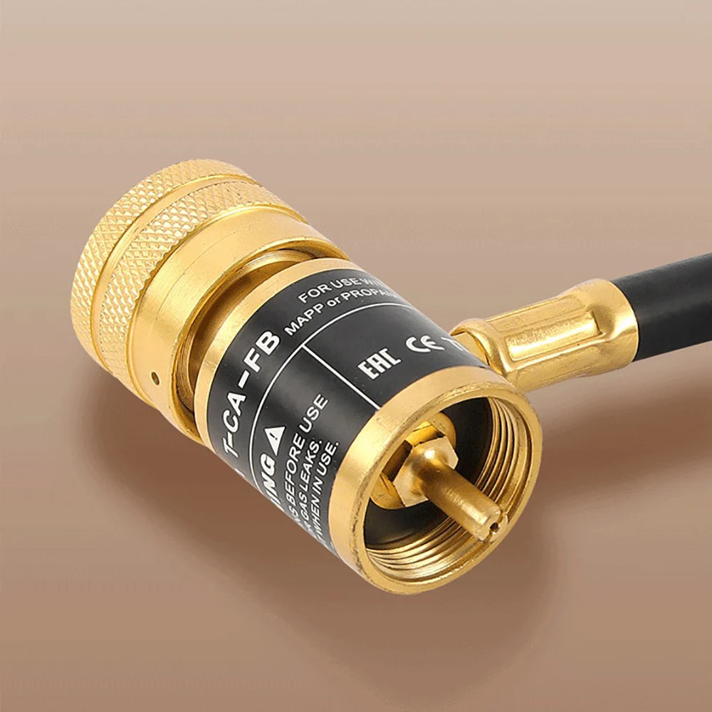 MAPP Gas Torch Self Ignition Welding Torch with 1.5M Hose for Copper Tube Soldering and Heating