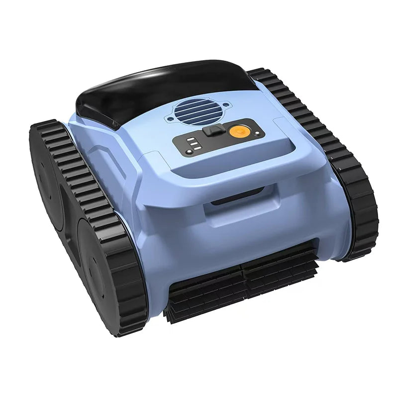 Robotic Pool Cleaner Cordless Automatic Wall Climbing Pool Vacuum 2000 sq.ft Coverage – Blue