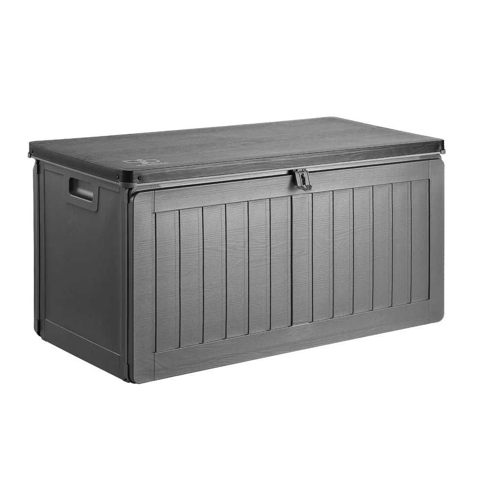 Outdoor Storage Box Lockable Garden Bench Container Weatherproof - 190L