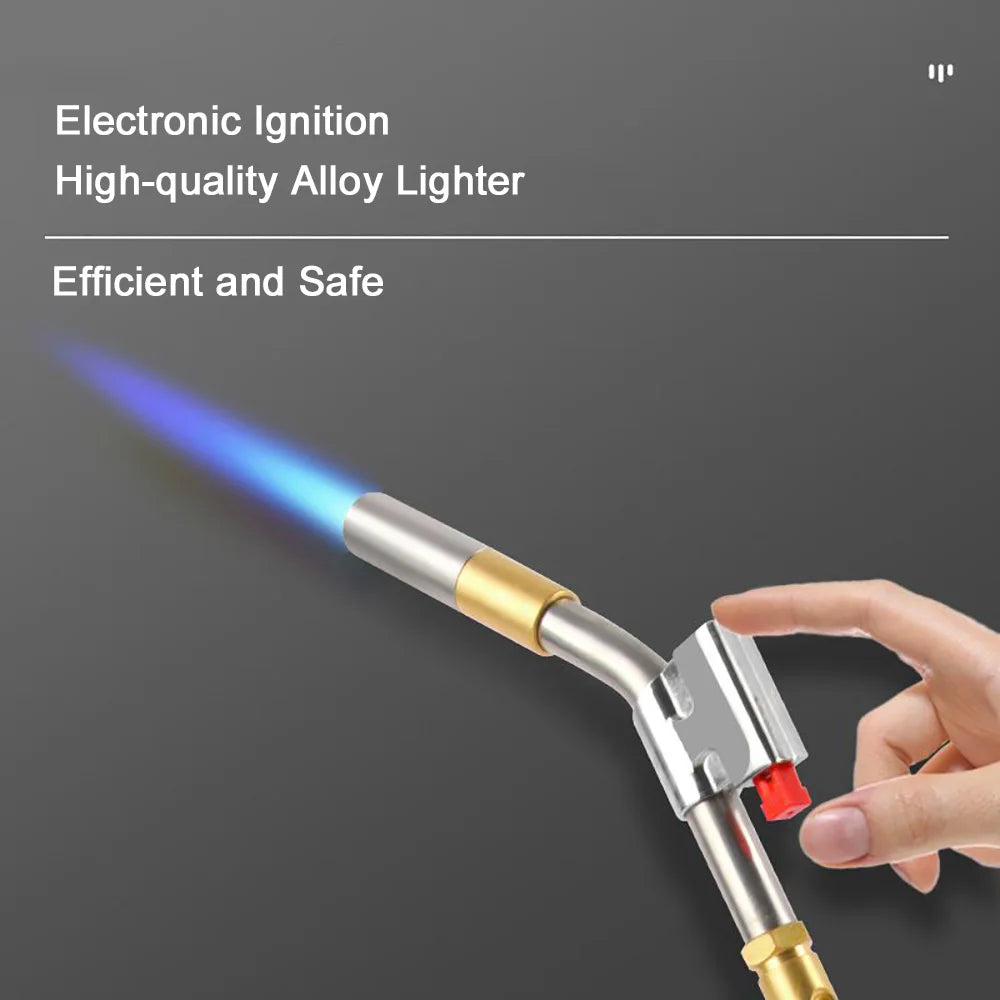 MAPP Gas Torch Self Ignition Welding Torch with 1.5M Hose for Copper Tube Soldering and Heating