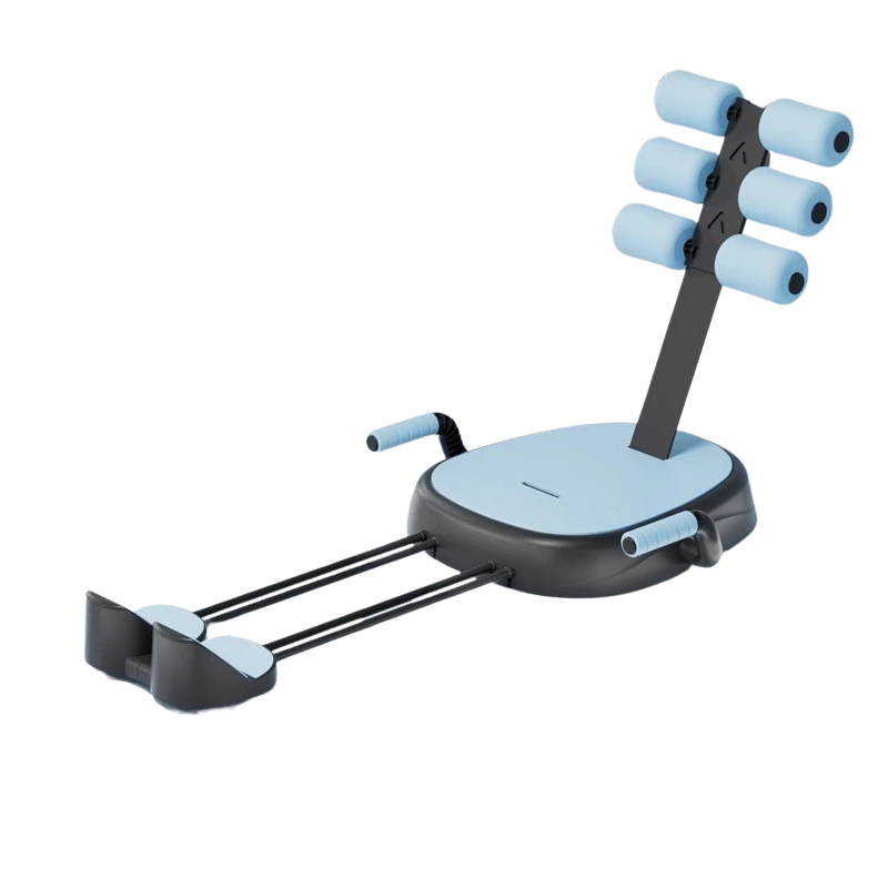 Ab Trainer 3 in 1 Adjustable Resistance Home Gym Core Workout Machine - Blue