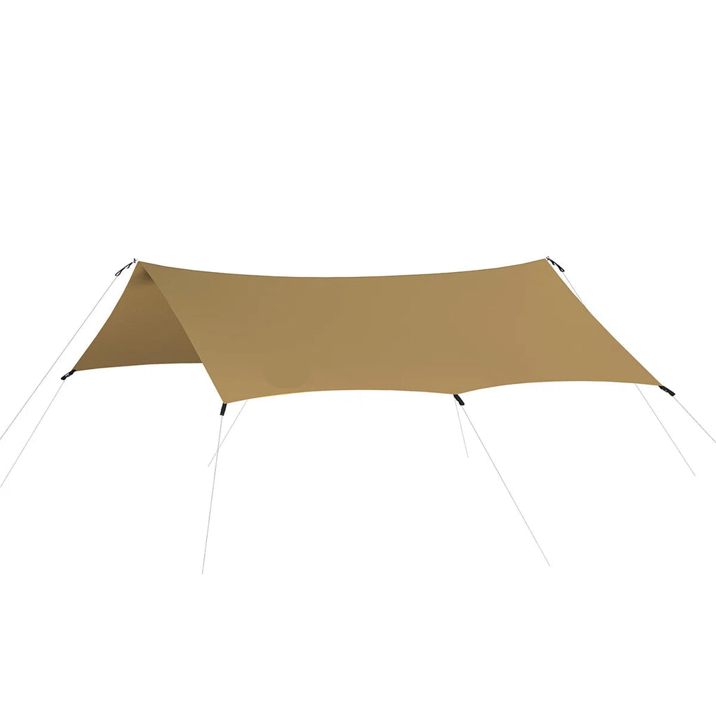 Camping Canopy Tarp Waterproof Ultralight 15D Outdoor Sun Shelter - Khaki