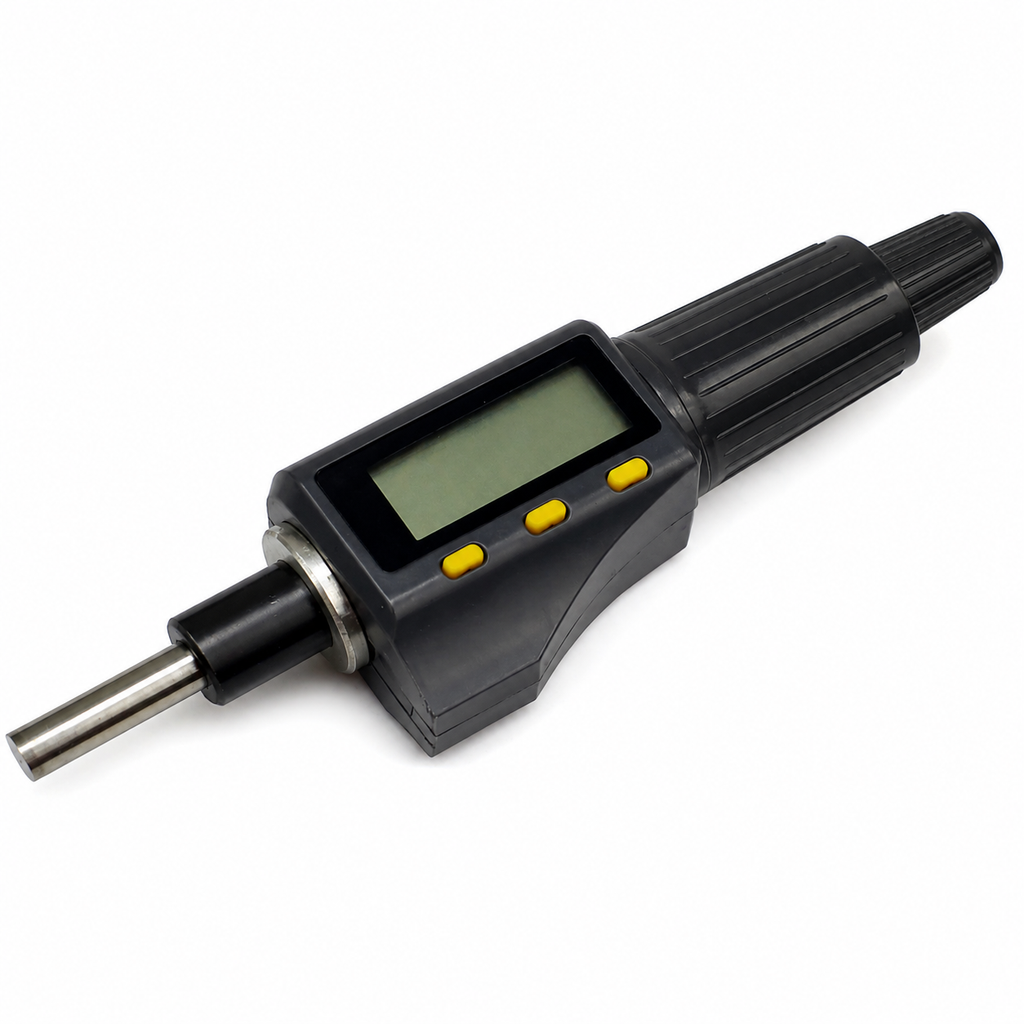 Digital Depth Micrometer Portable High Precision Measuring Tool 0-25 mm Range 0.001 mm Accuracy LCD Display