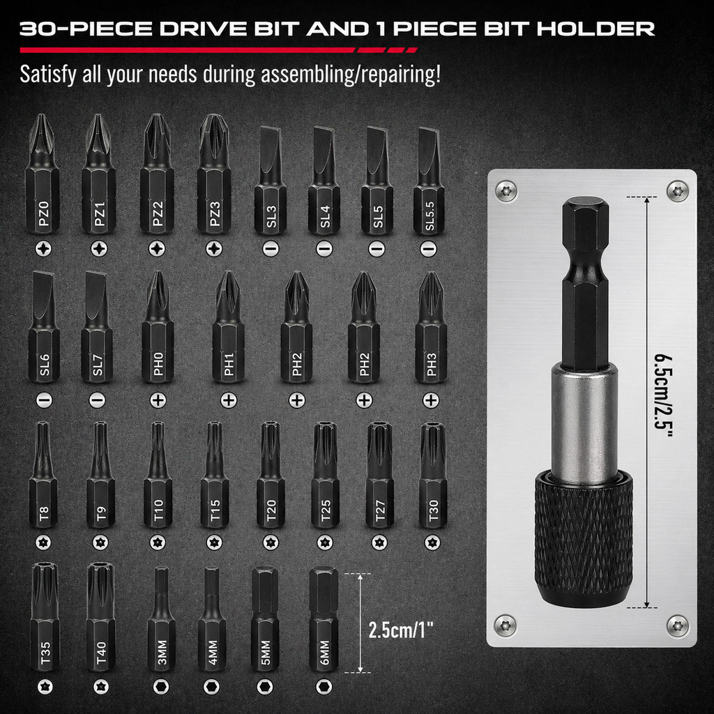 Socket Wrench Set Heavy Duty 64pcs 1/4 Drive Metric Deep & Shallow Socket Kit with Driver Bits and Storage Case