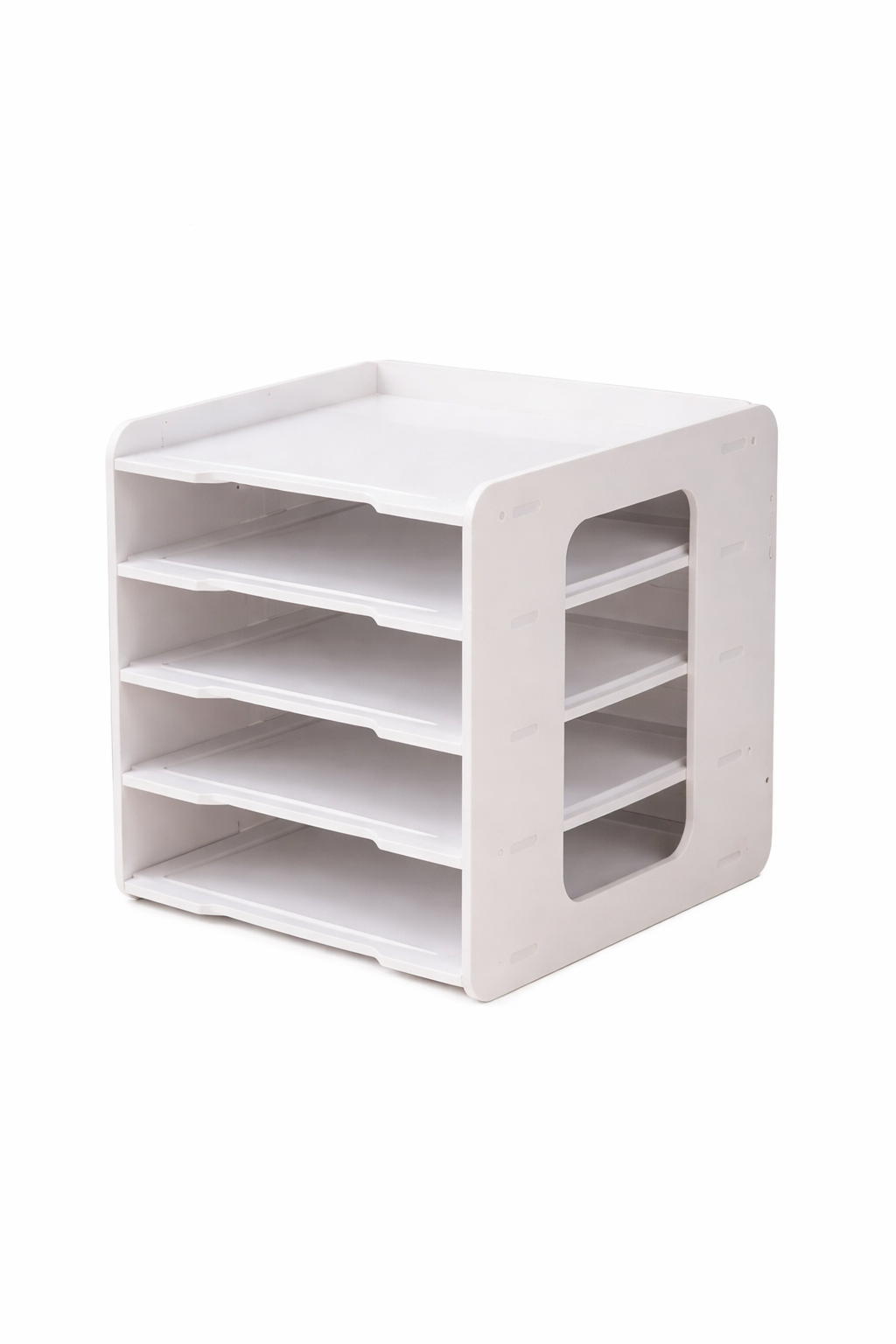 Portable Heavy Duty A4 Paper Desk Organizer 5 Tier Document Storage Rack - Small