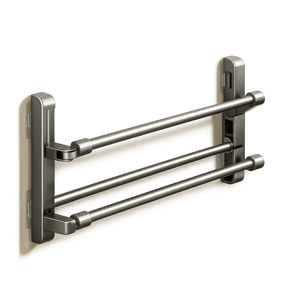 Shoe Rack 30cm Foldable Wall Mounted Slipper Holder No-Drill Drain Storage Organiser