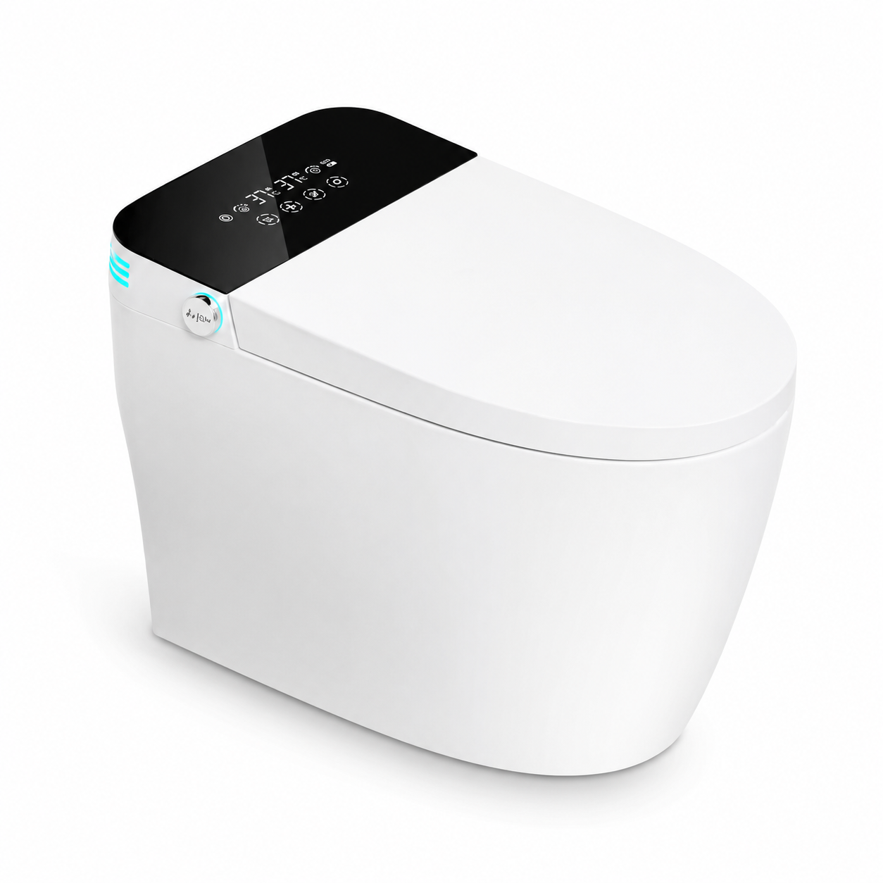 Smart Toilet Auto Flush Warm Seat Bidet with Air Dryer Night Light
