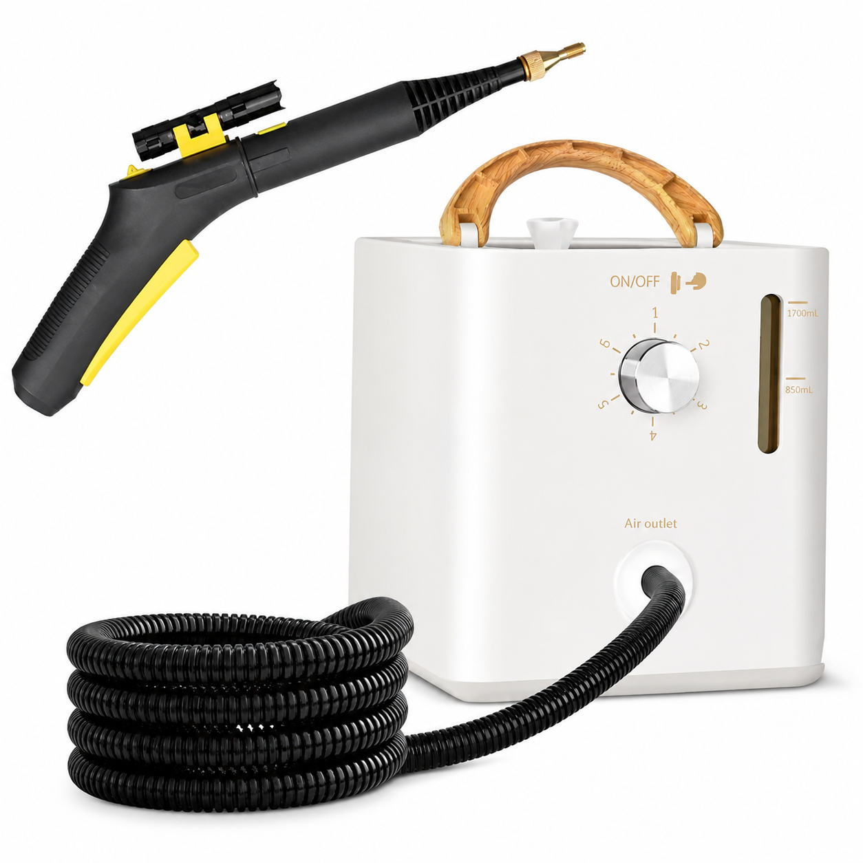 Steam Cleaner 2600W High Pressure Handheld Cleaning Machine with Brush Head for Home Use