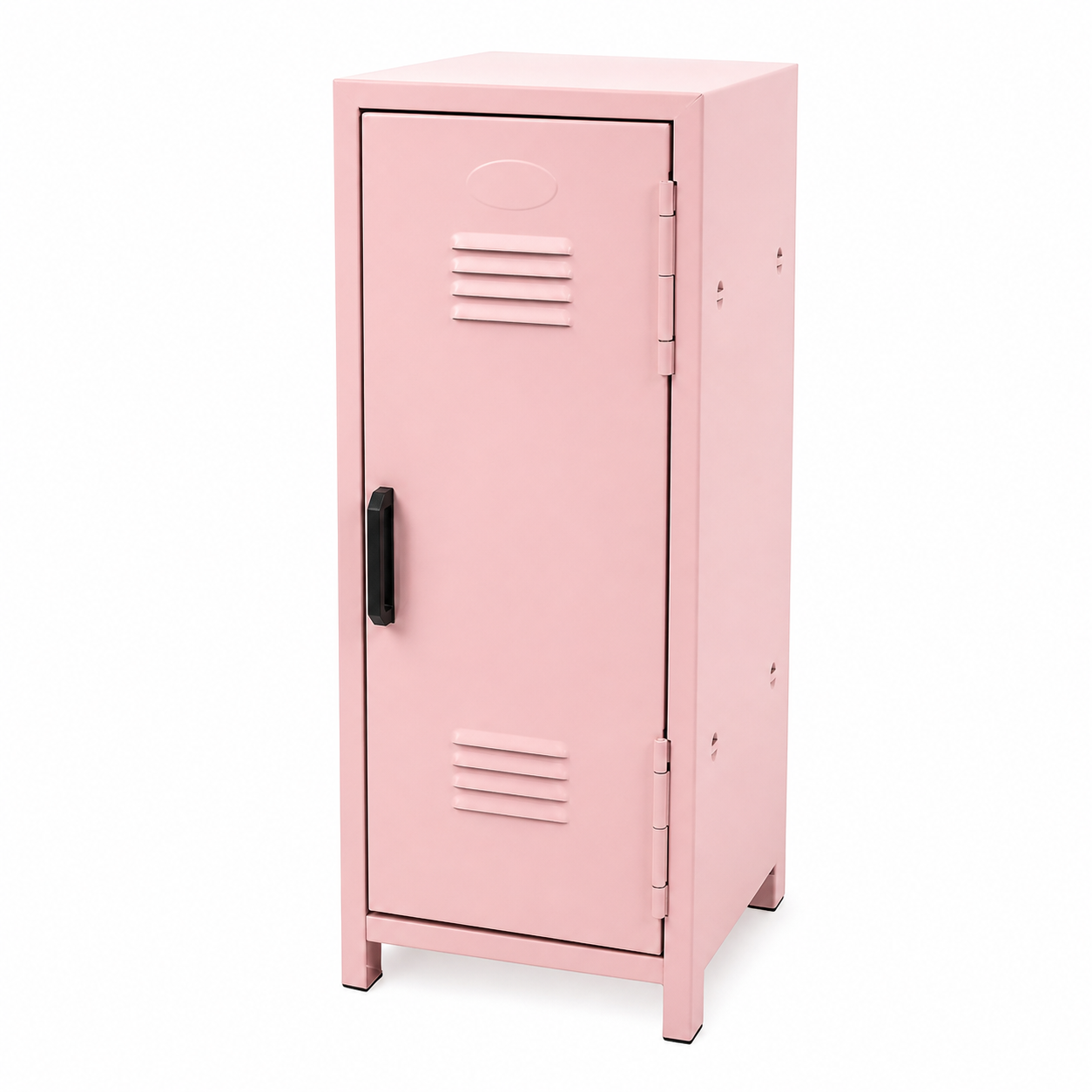 Storage Cabinet Portable Metal Desktop Locker 2 Tier Organizer - Pink