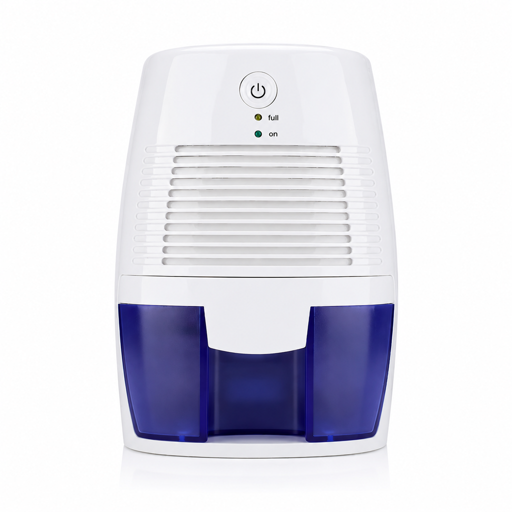 Dehumidifier Portable USB 500mL Compact Moisture Absorber 21.5cm Quiet Desktop Air Dryer