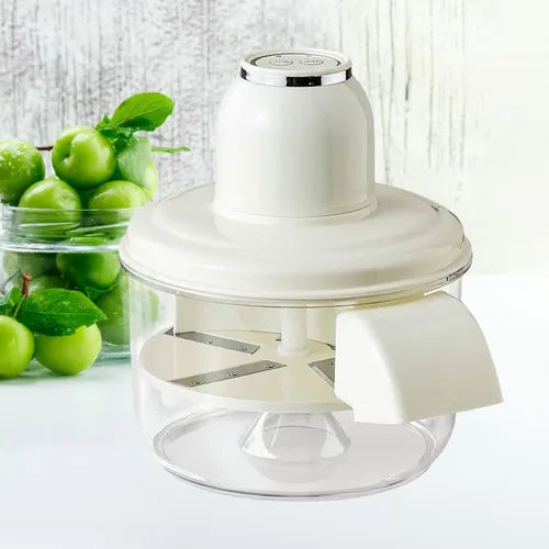 Electric Multi-Functional Fruit & Vegetable Peeler – Fast, Precise, Waterproof, Easy to Clean - White