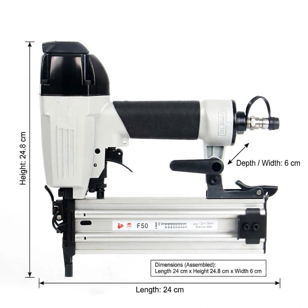 Pneumatic Straight Nail Gun Heavy Duty 20-50mm Air Powered Fastening Tool