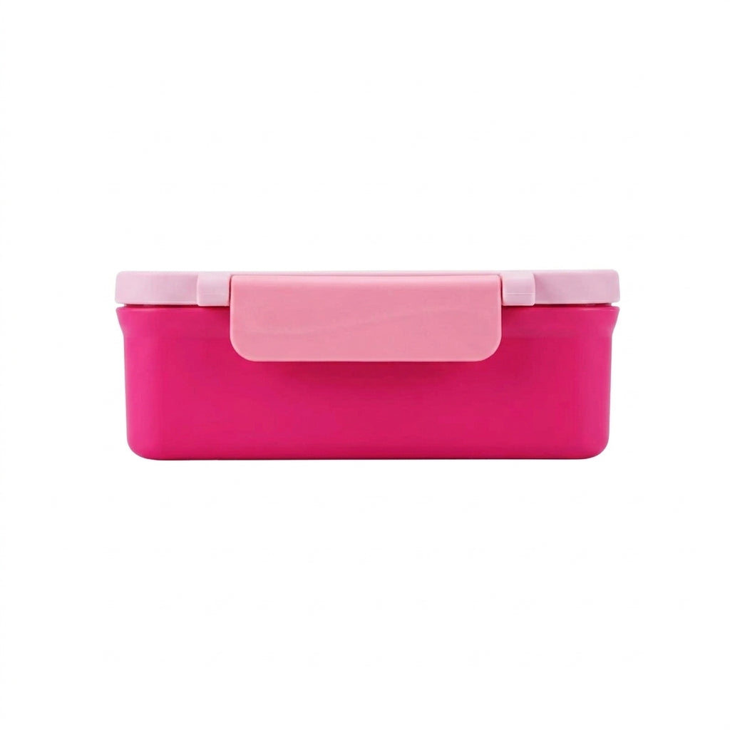 Lunch Box 1.6L 4 Compartment Bento with Insulated Soup Container - Pink
