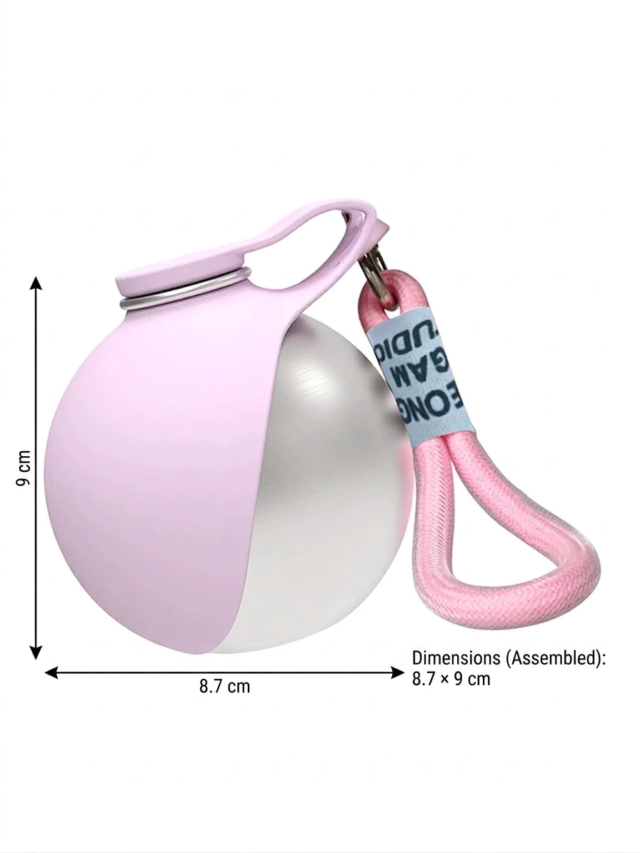 Dog Water Bottle Portable Leakproof Travel Drinking Cup with Lanyard - Green