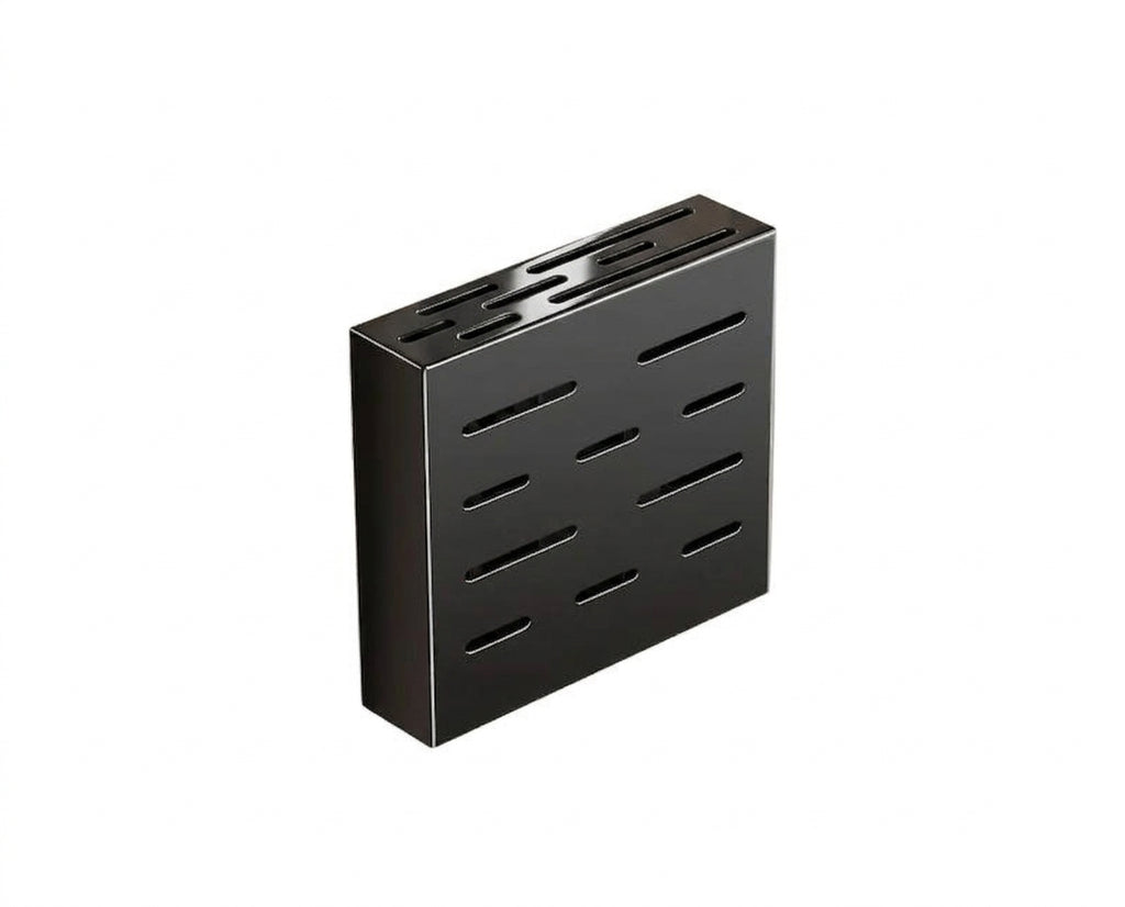 Wall Mounted Kitchen Knife Rack 30.2 cm Stainless Steel Space Saving Utensil Organiser - Black