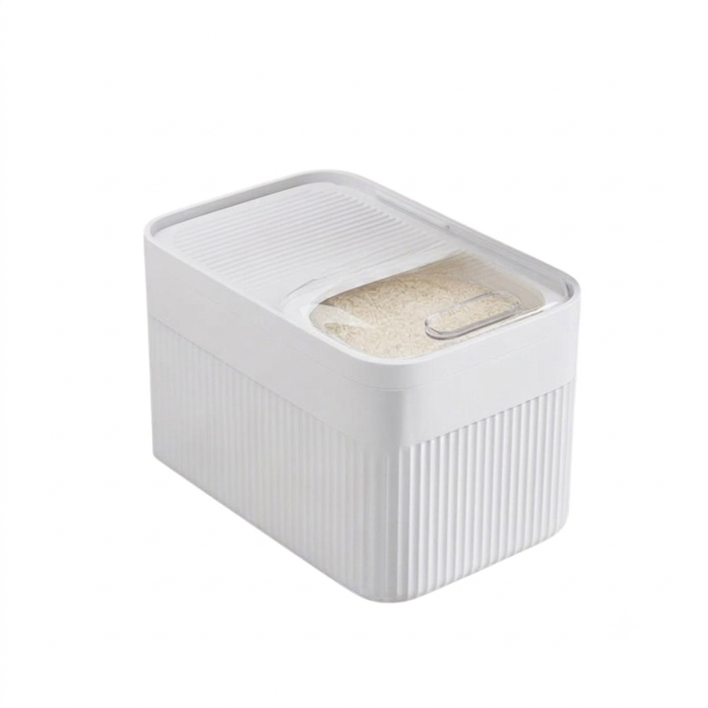 Rice Storage Box 5kg Food Grade Sealed Waterproof Kitchen Grain Container with Lid