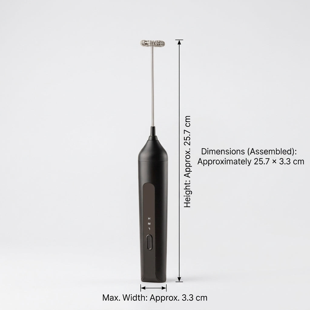 Milk Frother Electric Coffee Whisk 3 Speed Portable Kitchen Mixer Tool