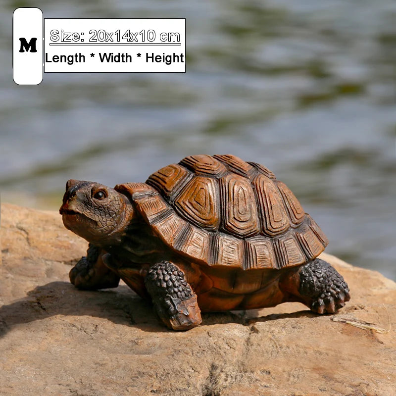 Tortoise Garden Statue Resin Animal Ornament Decorative Sculpture - Medium