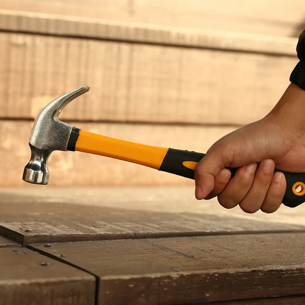 128-Piece Home DIY Hand Tool Set with Plastic Storage Case for Household and Auto Repair