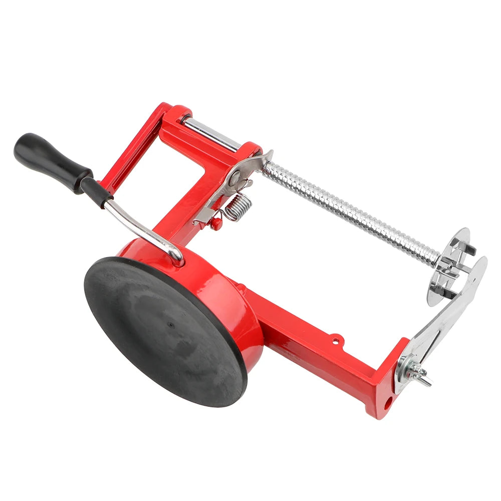 Potato Spiral Slicer 24cm Stainless Steel Manual Vegetable Twister French Fry Cutter with Suction Base