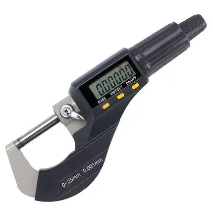 Digital Depth Micrometer Portable High Precision Measuring Tool 0-25 mm Range 0.001 mm Accuracy LCD Display
