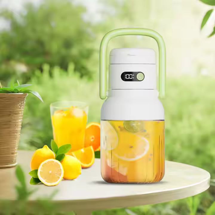 Portable Juicer Blender 500ml USB-C Rechargeable 18000RPM Fruit & Vegetable Juicer 33oz - Green