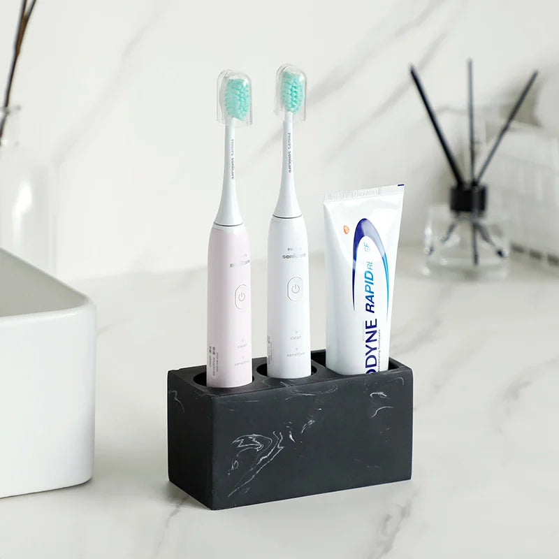 Toothbrush Holder Wall Mount Bathroom Storage Rack Electric Toothbrush Organiser