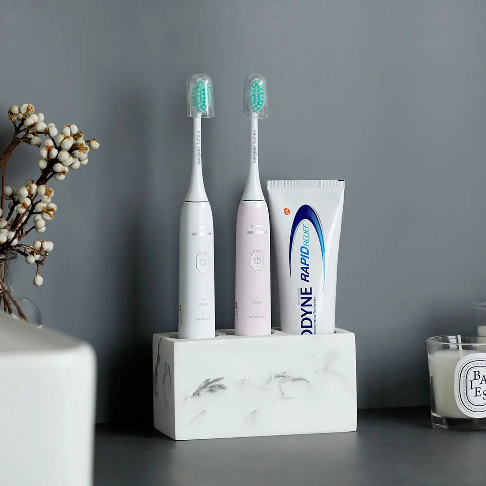 Toothbrush Holder Wall Mount Bathroom Storage Rack Electric Toothbrush Organiser