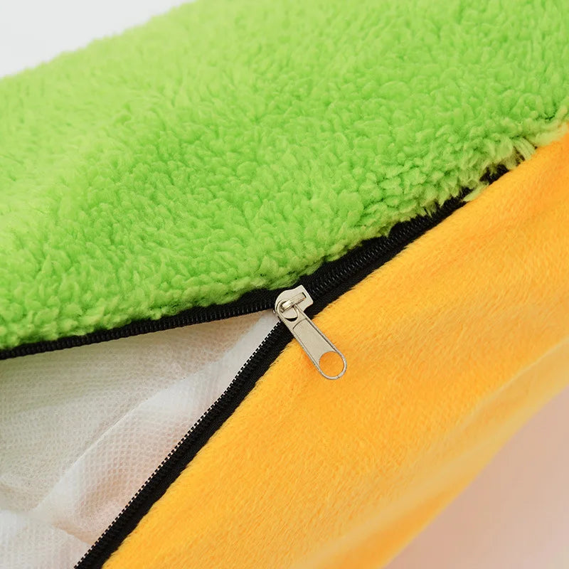 Dog Bed 59x50cm Plush Pet Sofa with Removable Washable Cover Soft Lounger Indoor - M