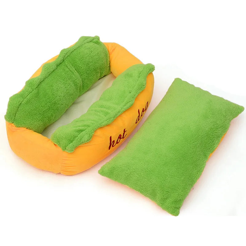 Dog Bed 59x50cm Plush Pet Sofa with Removable Washable Cover Soft Lounger Indoor - M
