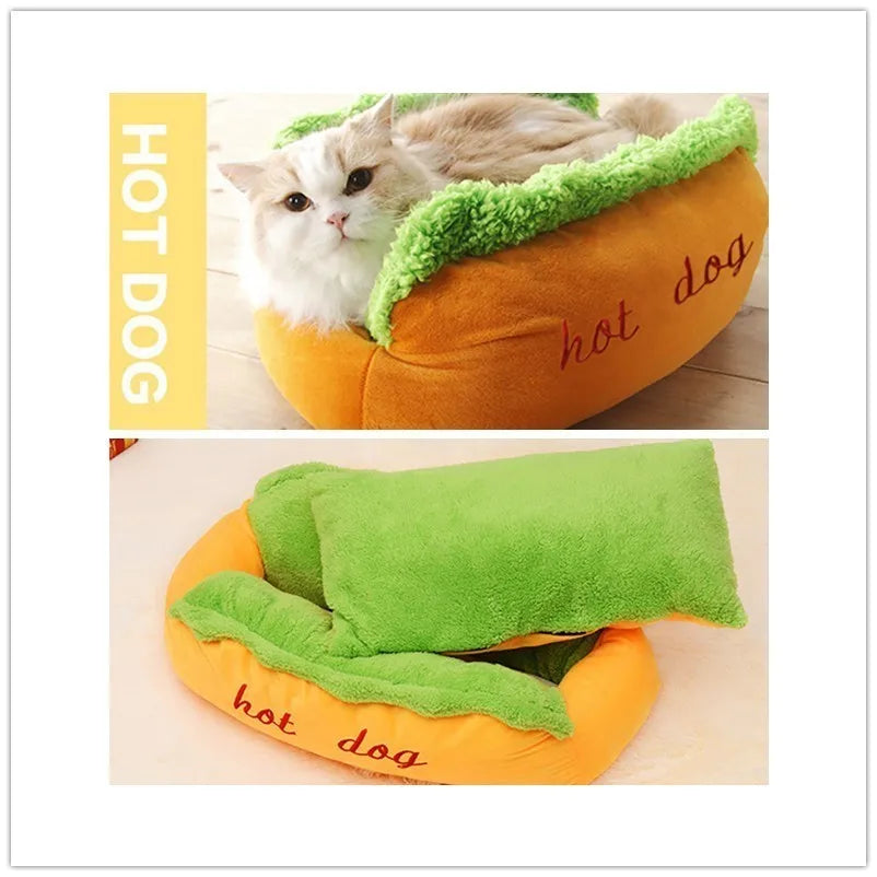 Dog Bed 59x50cm Plush Pet Sofa with Removable Washable Cover Soft Lounger Indoor - M