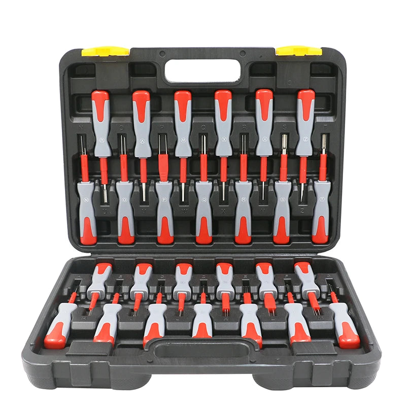 Terminal Removal Tool Set 26 Piece Portable Automotive Wiring Connector Pin Extractor Kit