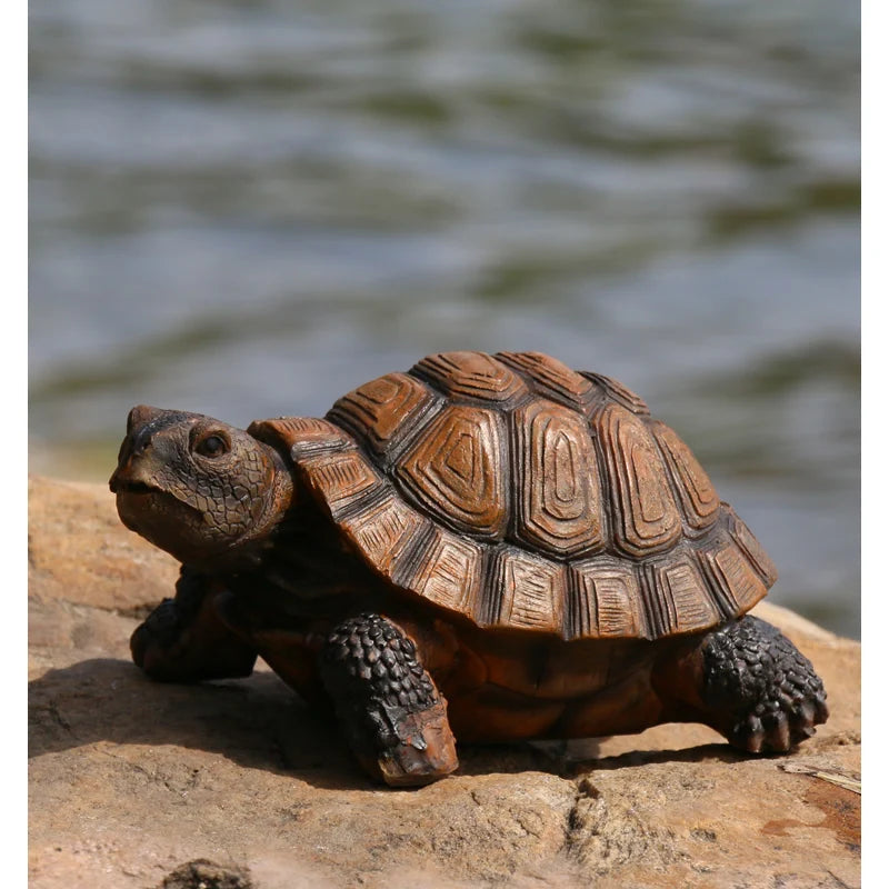 Tortoise Garden Statue Resin Animal Ornament Decorative Sculpture - Large