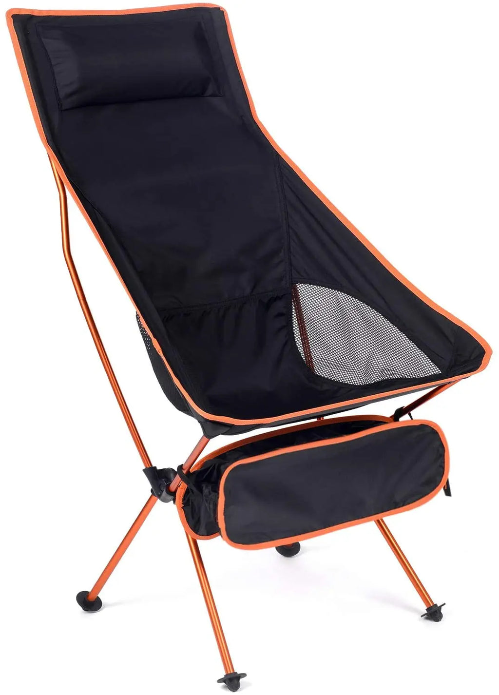 Camping Folding Chair Portable Ultralight Aluminum Outdoor Seat Oxford Cloth - Blue