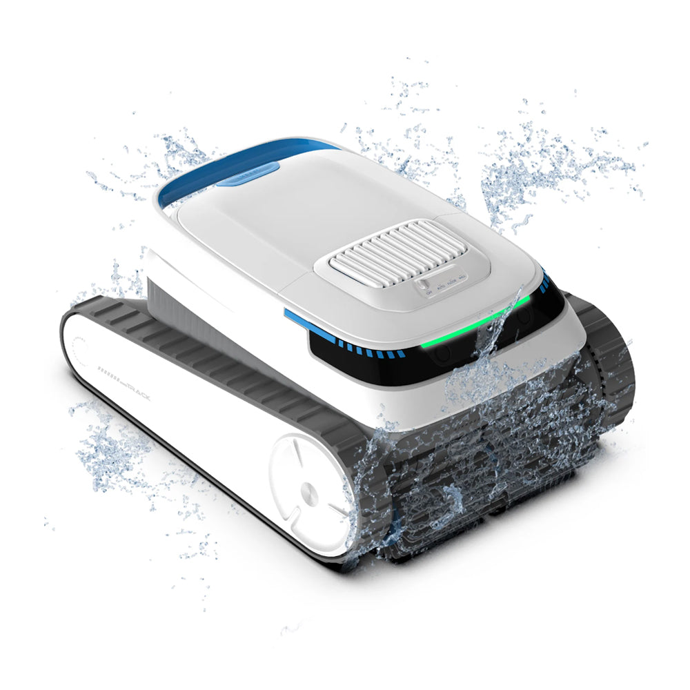 Pool Vacuum Robot 5200mAh Cordless Automatic Cleaner with Smart Navigation and Wall Climbing – Blue